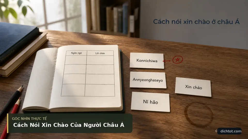 Chi tiết minh họa dịch thuật trong bài Cách Nói Xin Chào Của Người Châu Á