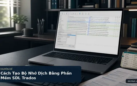 Cách Tạo Bộ Nhớ Dịch Bằng Phần Mềm SDL Trados