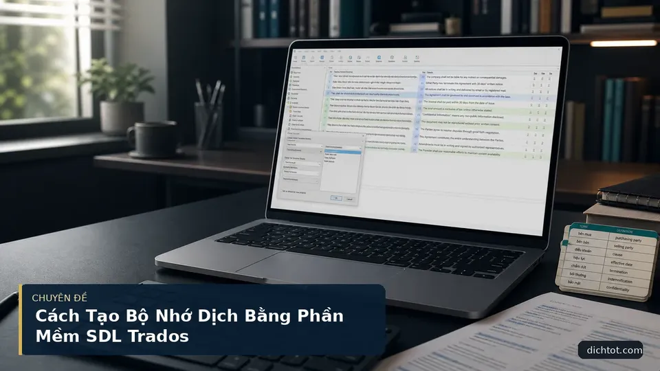 Cách Tạo Bộ Nhớ Dịch Bằng Phần Mềm SDL Trados