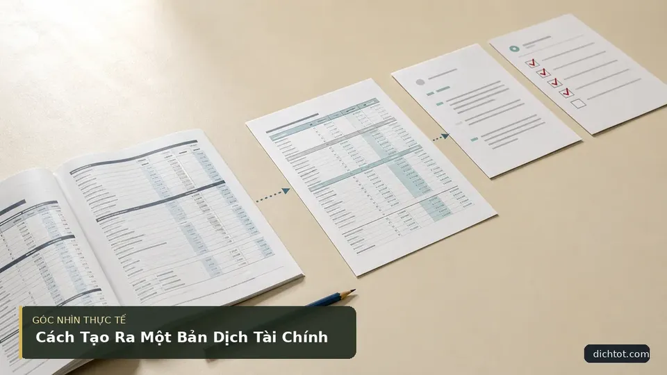 Chi tiết minh họa dịch thuật trong bài Cách Tạo Ra Một Bản Dịch Tài Chính