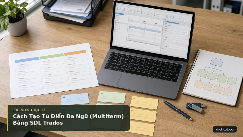 Chi tiết minh họa dịch thuật trong bài Cách Tạo Từ Điển Đa Ngữ (Multiterm) Bằng SDL Trados