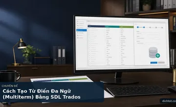 Cách Tạo Từ Điển Đa Ngữ (Multiterm) Bằng SDL Trados
