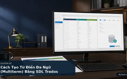 Cách Tạo Từ Điển Đa Ngữ (Multiterm) Bằng SDL Trados