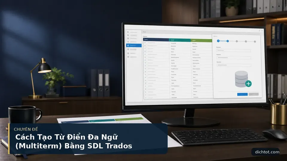 Cách Tạo Từ Điển Đa Ngữ (Multiterm) Bằng SDL Trados