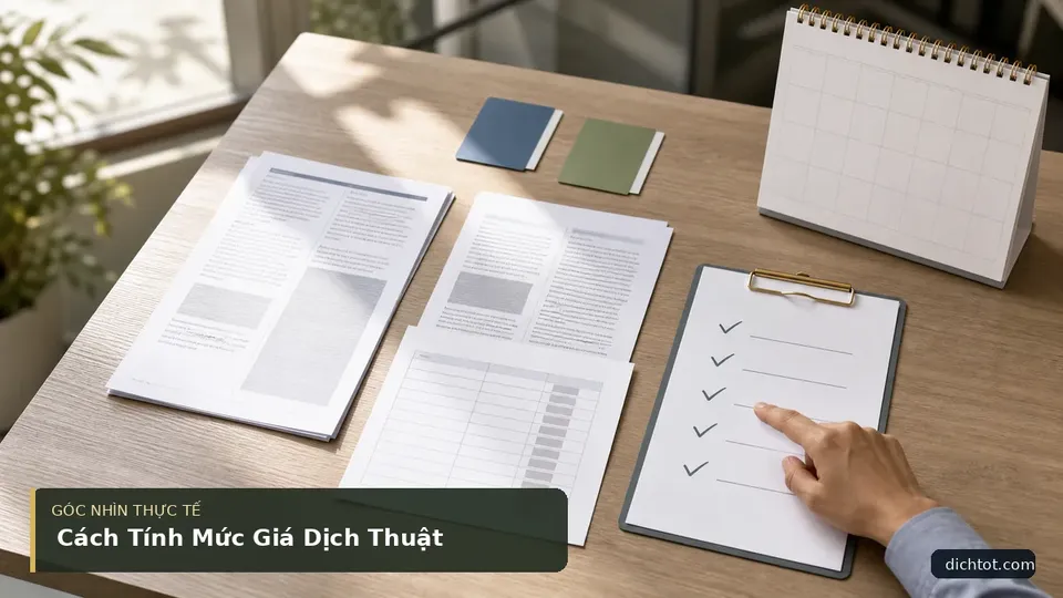 Cách Tính Mức Giá Dịch Thuật — hình minh họa dịch thuật