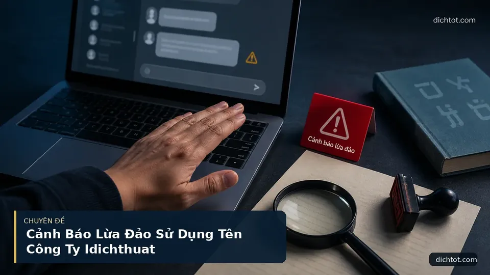 Cảnh Báo Lừa Đảo Sử Dụng Tên Công Ty Idichthuat