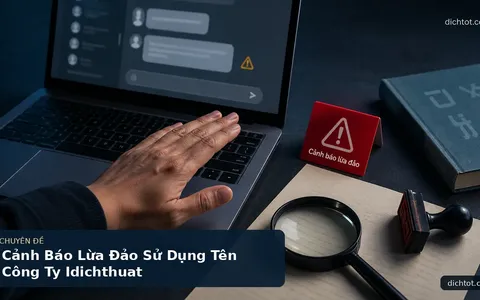 Cảnh Báo Lừa Đảo Sử Dụng Tên Công Ty Idichthuat