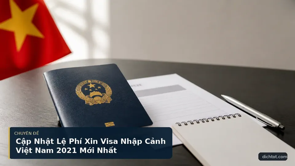Cập Nhật Lệ Phí Xin Visa Nhập Cảnh Việt Nam 2021 Mới Nhất