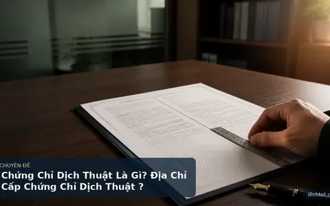 Chứng Chỉ Dịch Thuật Là Gì? Địa Chỉ Cấp Chứng Chỉ Dịch Thuật ?