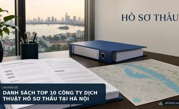 DANH SÁCH TOP 10 CÔNG TY DỊCH THUẬT HỒ SƠ THẦU TẠI HÀ NỘI