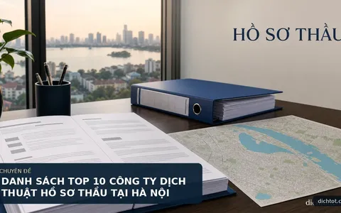 DANH SÁCH TOP 10 CÔNG TY DỊCH THUẬT HỒ SƠ THẦU TẠI HÀ NỘI