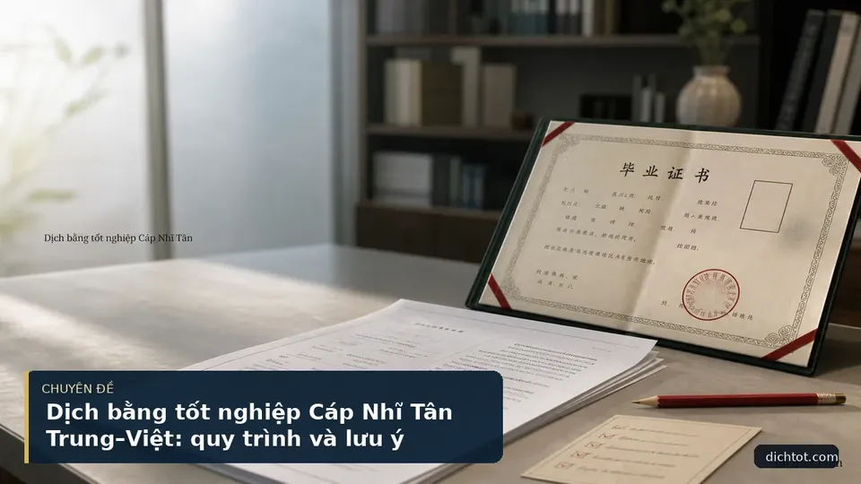 Dịch bằng tốt nghiệp Cáp Nhĩ Tân Trung–Việt: quy trình và lưu ý