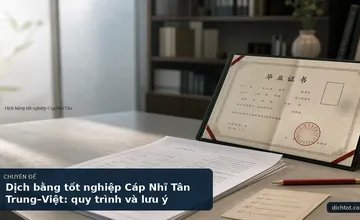 Dịch bằng tốt nghiệp Cáp Nhĩ Tân Trung–Việt: quy trình và lưu ý