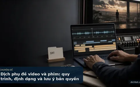 Dịch phụ đề video và phim: quy trình, định dạng và lưu ý bản quyền