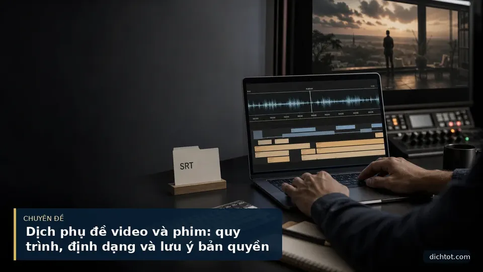 Dịch phụ đề video và phim: quy trình, định dạng và lưu ý bản quyền