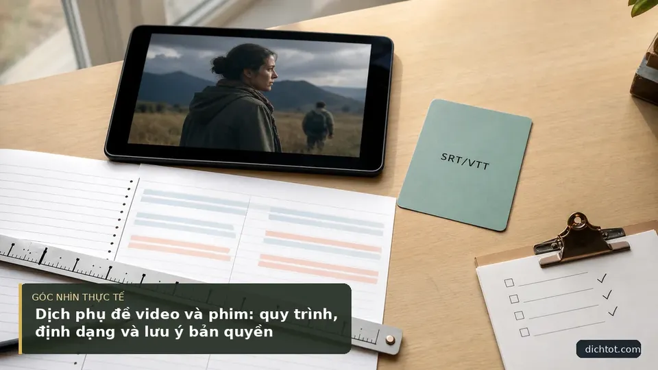 Chi tiết minh họa dịch thuật trong bài Dịch phụ đề video và phim: quy trình, định dạng và lưu ý bản quyền