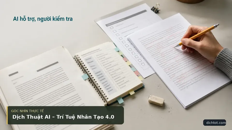 Dịch Thuật AI – Trí Tuệ Nhân Tạo 4.0 — hình minh họa dịch thuật