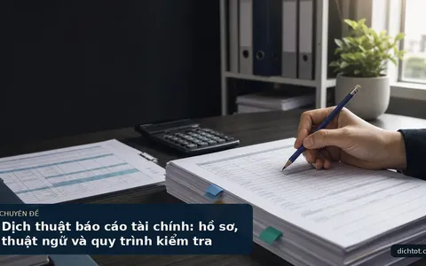 Dịch thuật báo cáo tài chính: hồ sơ, thuật ngữ và quy trình kiểm tra