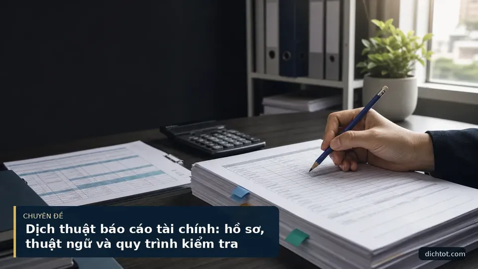 Dịch thuật báo cáo tài chính: hồ sơ, thuật ngữ và quy trình kiểm tra