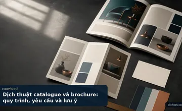 Dịch thuật catalogue và brochure: quy trình, yêu cầu và lưu ý
