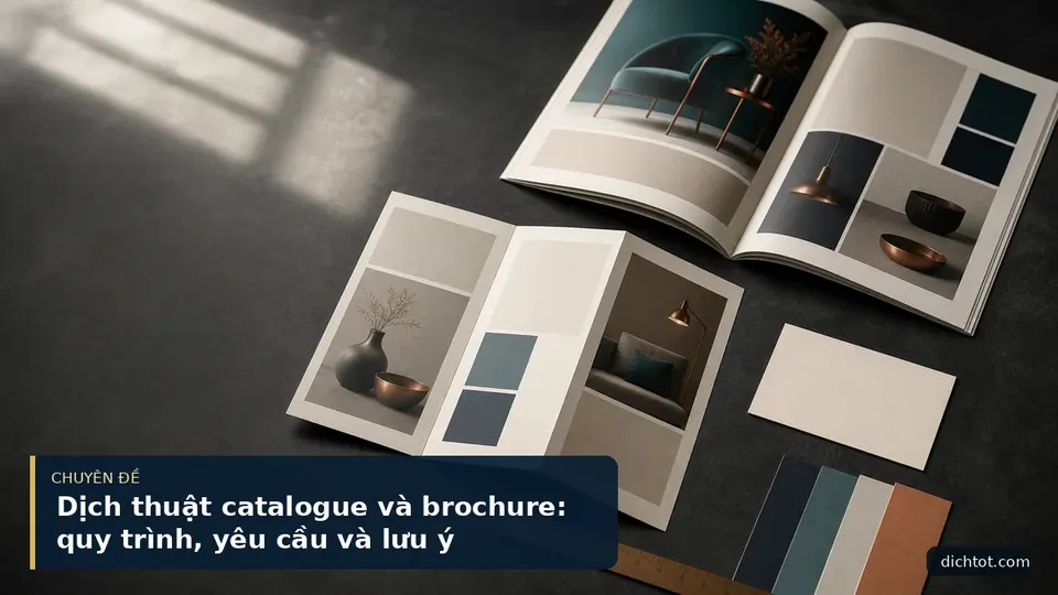 Dịch thuật catalogue và brochure: quy trình, yêu cầu và lưu ý