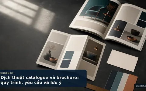 Dịch thuật catalogue và brochure: quy trình, yêu cầu và lưu ý