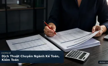 Dịch Thuật Chuyên Ngành Kế Toán, Kiểm Toán