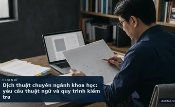 Dịch thuật chuyên ngành khoa học: yêu cầu thuật ngữ và quy trình kiểm tra