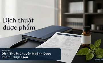 Dịch Thuật Chuyên Ngành Dược Phẩm, Dược Liệu