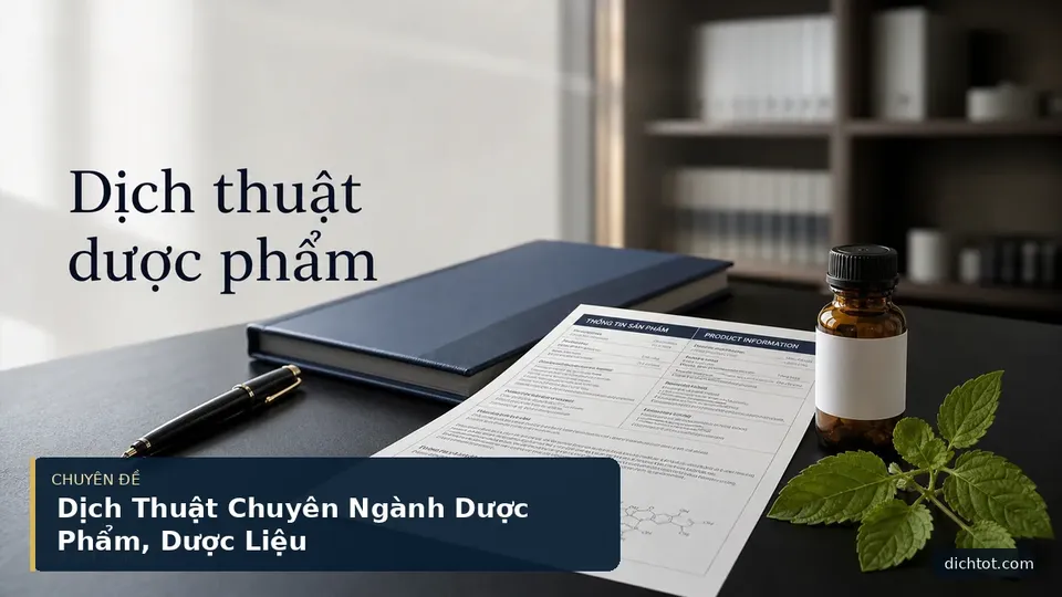 Dịch Thuật Chuyên Ngành Dược Phẩm, Dược Liệu