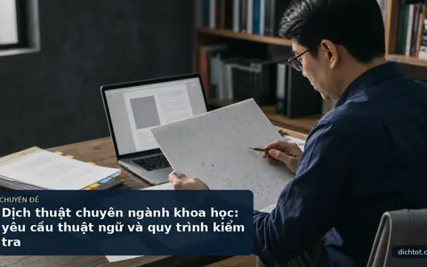 Dịch thuật chuyên ngành khoa học: yêu cầu thuật ngữ và quy trình kiểm tra