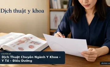 Dịch Thuật Chuyên Ngành Y Khoa – Y Tế – Điều Dưỡng