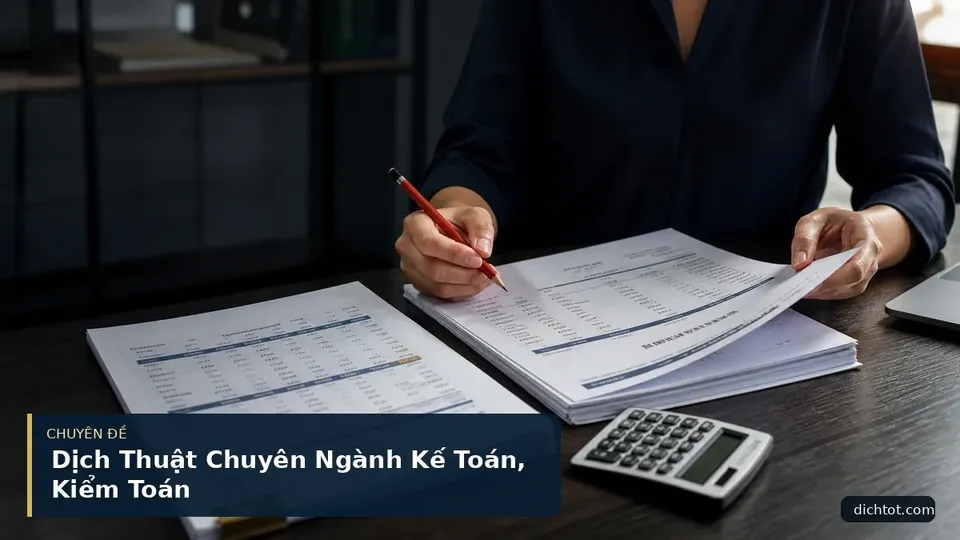 Dịch Thuật Chuyên Ngành Kế Toán, Kiểm Toán