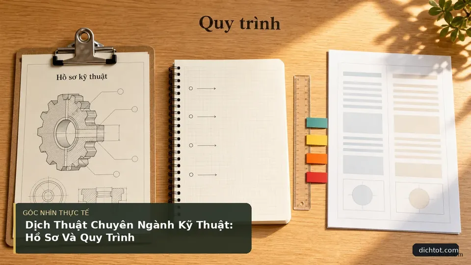 Dịch Thuật Chuyên Ngành Kỹ Thuật: Hồ Sơ Và Quy Trình — hình minh họa dịch thuật