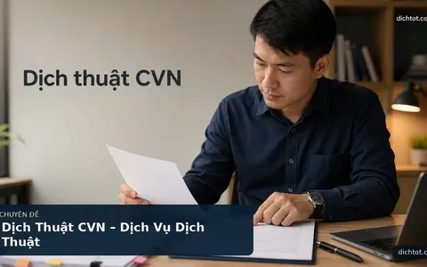 Dịch Thuật CVN – Dịch Vụ Dịch Thuật