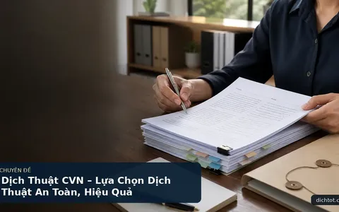 Dịch Thuật CVN – Lựa Chọn Dịch Thuật An Toàn, Hiệu Quả