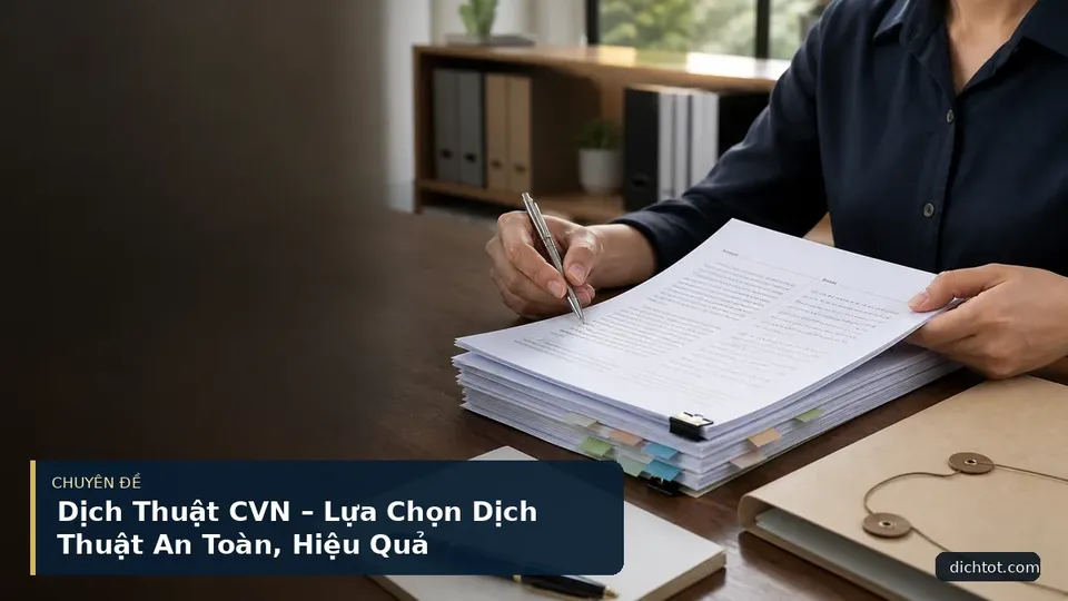 Dịch Thuật CVN – Lựa Chọn Dịch Thuật An Toàn, Hiệu Quả