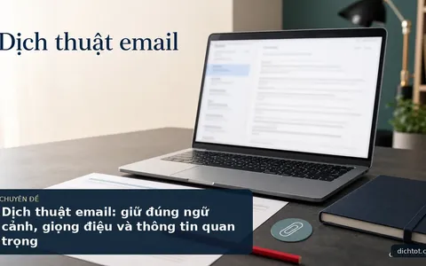 Dịch thuật email: giữ đúng ngữ cảnh, giọng điệu và thông tin quan trọng