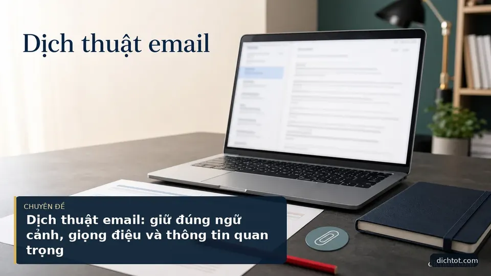 Dịch thuật email: giữ đúng ngữ cảnh, giọng điệu và thông tin quan trọng