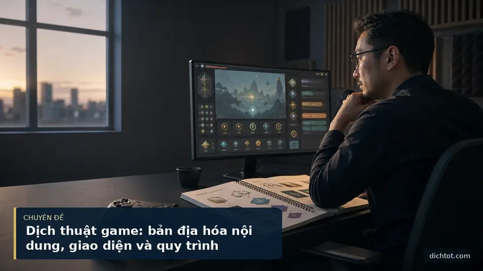 Dịch thuật game: bản địa hóa nội dung, giao diện và quy trình