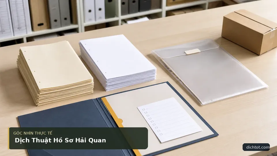 Dịch Thuật Hồ Sơ Hải Quan — hình minh họa dịch thuật