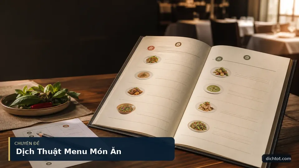 Dịch Thuật Menu Món Ăn