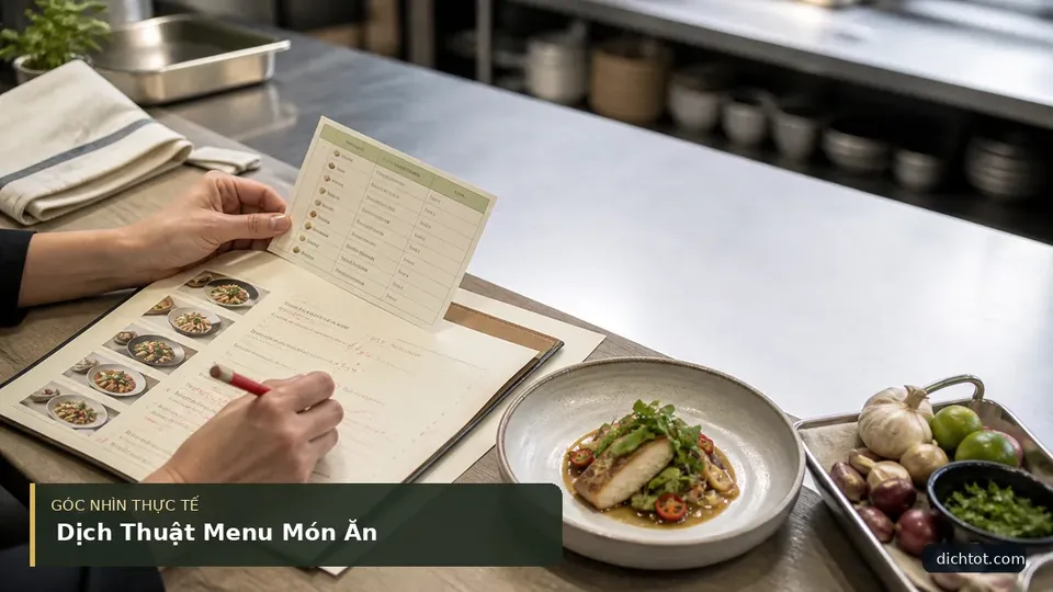 Dịch Thuật Menu Món Ăn — hình minh họa dịch thuật