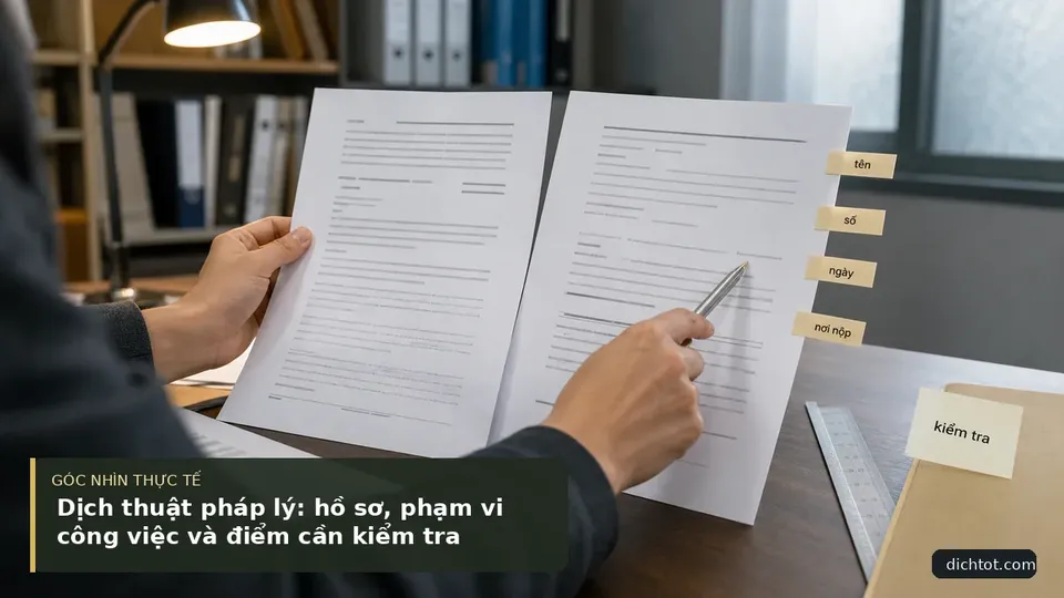 Chi tiết minh họa dịch thuật trong bài Dịch thuật pháp lý: hồ sơ, phạm vi công việc và điểm cần kiểm tra