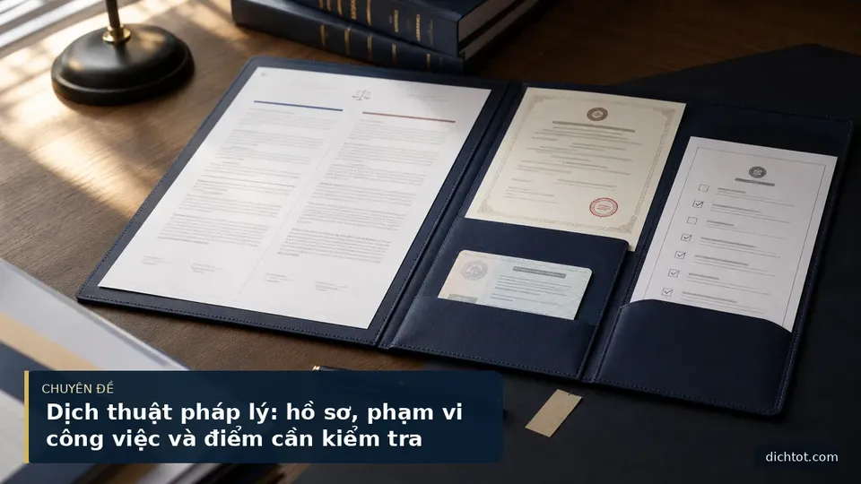 Dịch thuật pháp lý: hồ sơ, phạm vi công việc và điểm cần kiểm tra