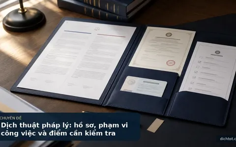 Dịch thuật pháp lý: hồ sơ, phạm vi công việc và điểm cần kiểm tra