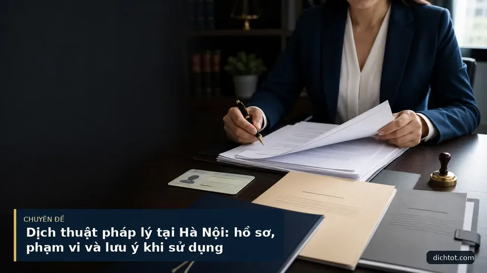 Dịch thuật pháp lý tại Hà Nội: hồ sơ, phạm vi và lưu ý khi sử dụng