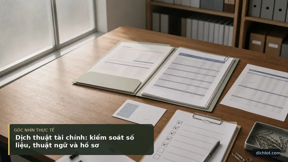 Chi tiết minh họa dịch thuật trong bài Dịch thuật tài chính: kiểm soát số liệu, thuật ngữ và hồ sơ