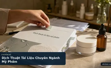 Dịch Thuật Tài Liệu Chuyên Ngành Mỹ Phẩm