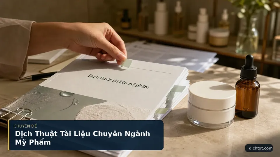 Dịch Thuật Tài Liệu Chuyên Ngành Mỹ Phẩm